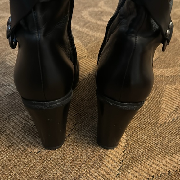 Enzo Angiolini high leather boots 3” heel women’s size 9.5 - Picture 3 of 6